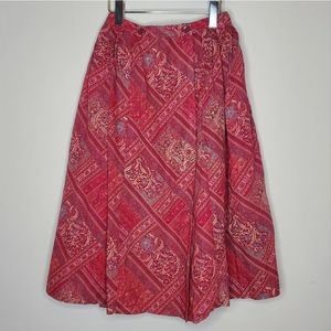Cacharel Vintage Wool Blend Wrap Skirt Size 8